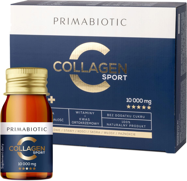 Probiotyk Primabiotic Collagen Sport do picia 10000 mg 30 ml x 30 szt